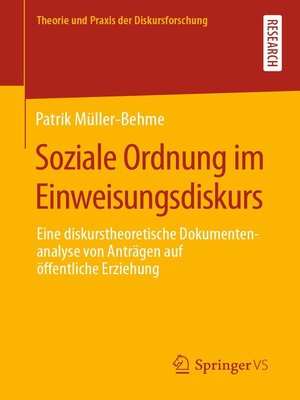 cover image of Soziale Ordnung im Einweisungsdiskurs